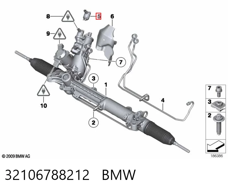 32106788212 BMW Válvula MPL de cremallera de dirección