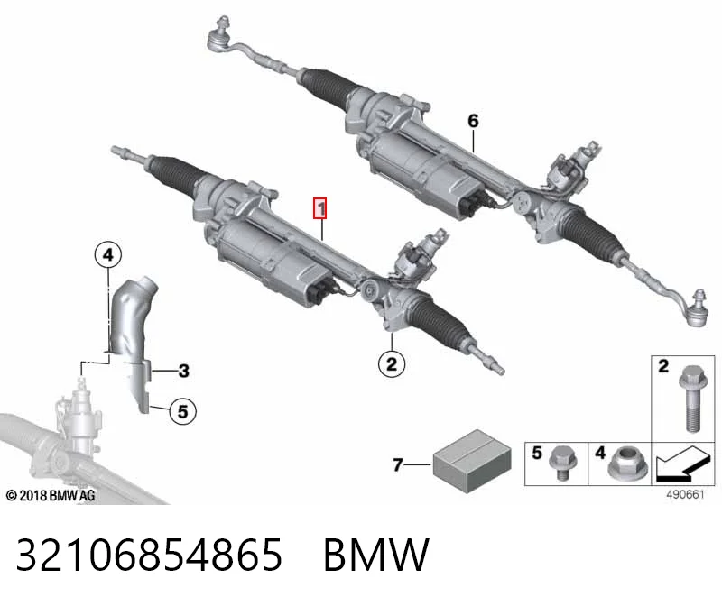  Cremallera de dirección BMW X3 