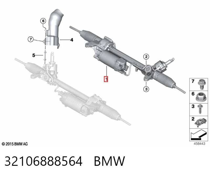 Caja de dirección BMW 5 