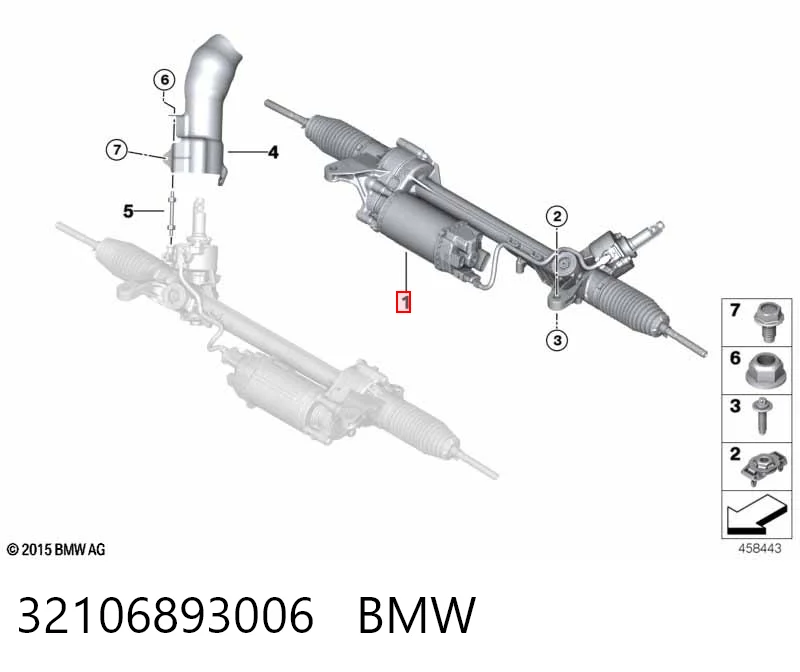  Cremallera de dirección BMW 5 