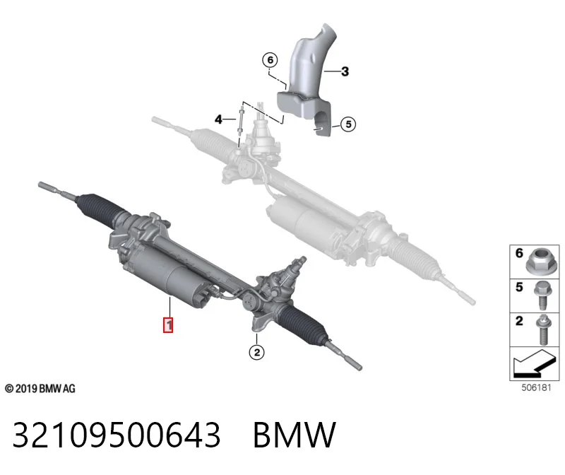 Caja de dirección BMW X4 