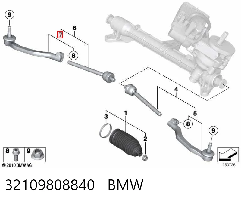 Comprar Rótula exterior de la barra de dirección Mini COUNTRYMAN  R60 a bajo precio