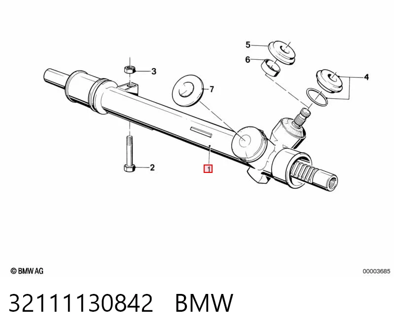  Cremallera de dirección BMW 3 