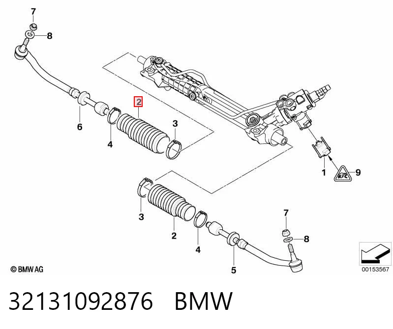 32131092876 BMW Guardapolvo dirección