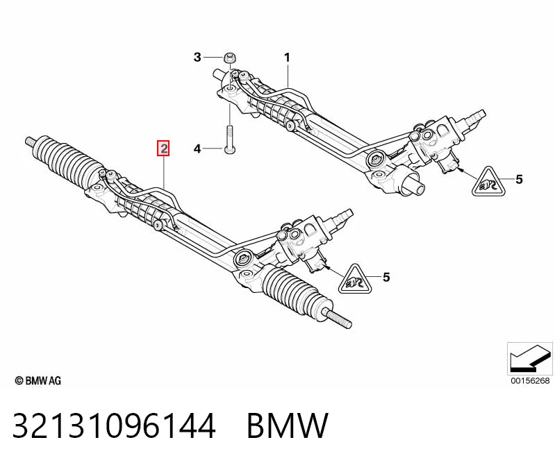 32131096144 BMW Cremallera caja de direccion