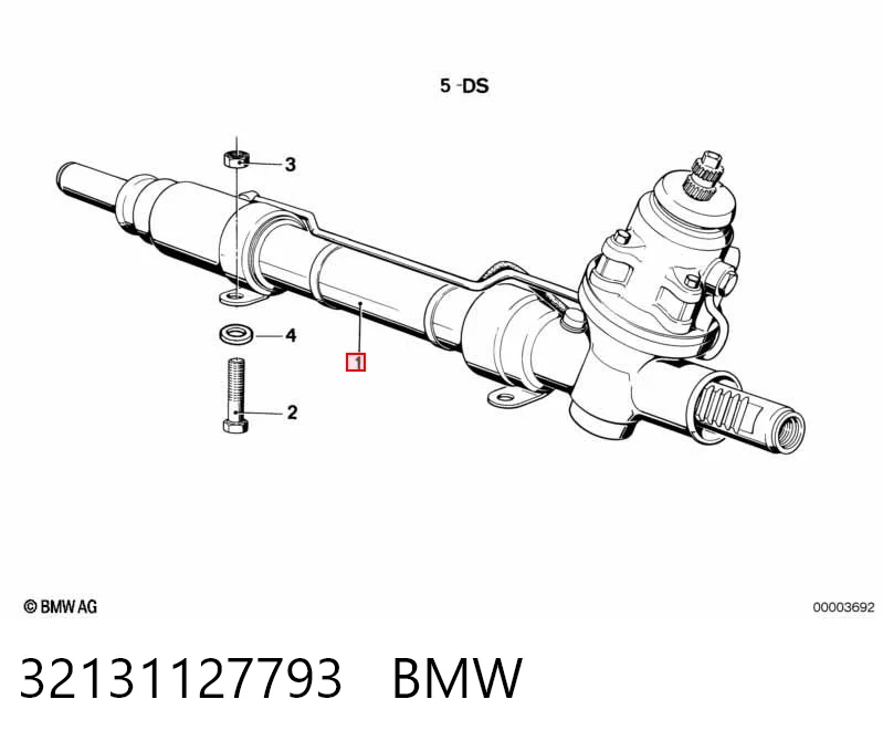 32131127793 BMW Cremallera caja de direccion