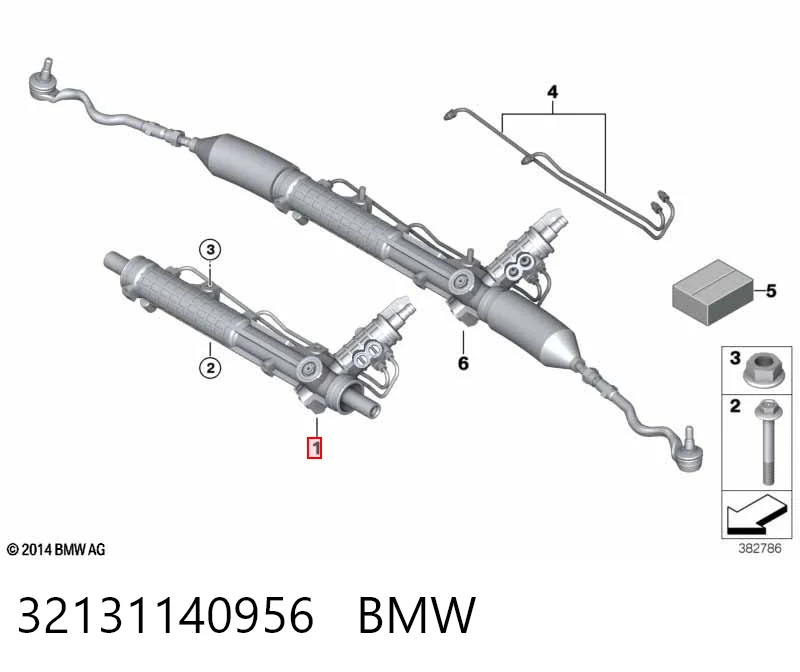32131140956 BMW Cremallera caja de direccion