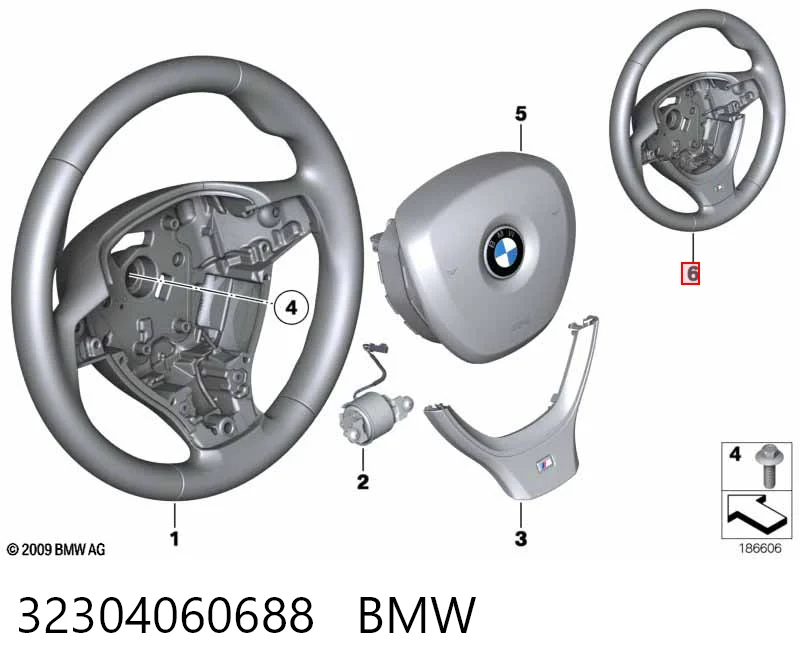 Volante para BMW 7  F01, F02, F03, F04