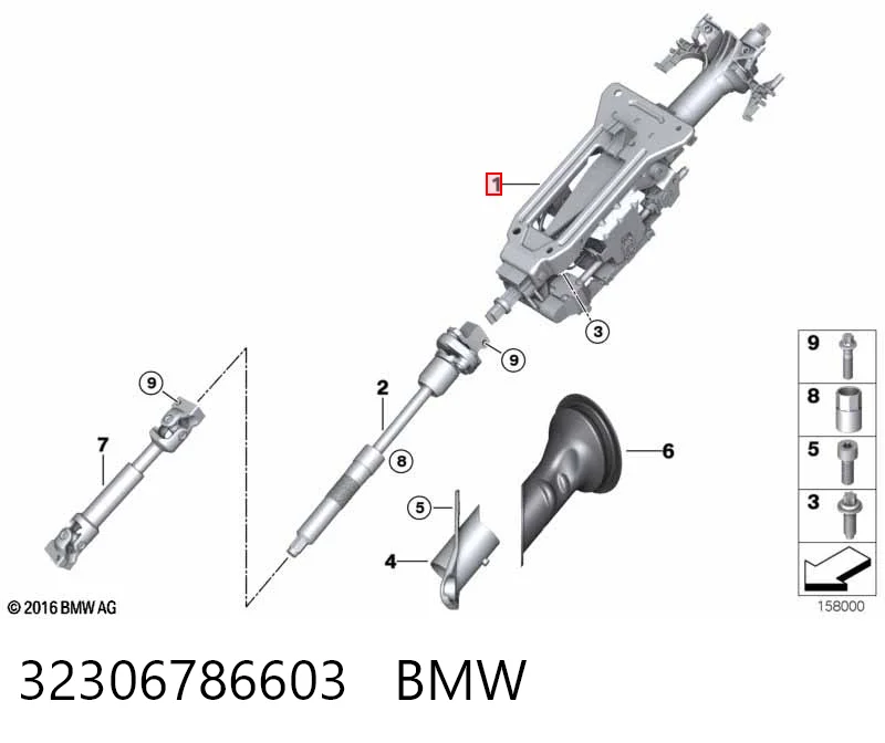 Comprar Columna dirección BMW X5  E70