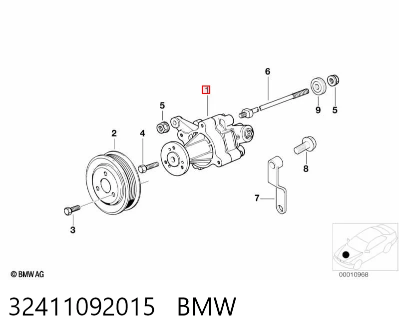 32411092015 BMW Bomba hidráulica de dirección