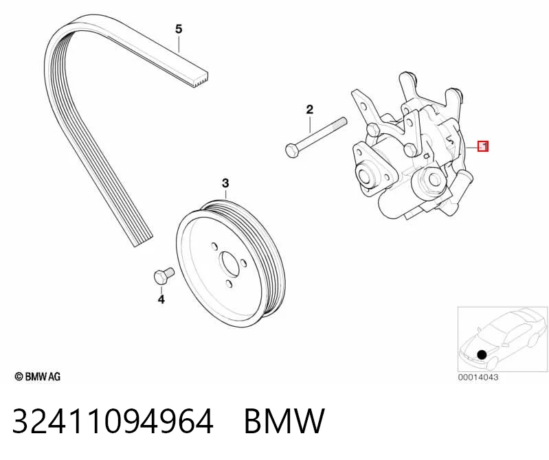 32411094964 BMW Bomba hidráulica de dirección