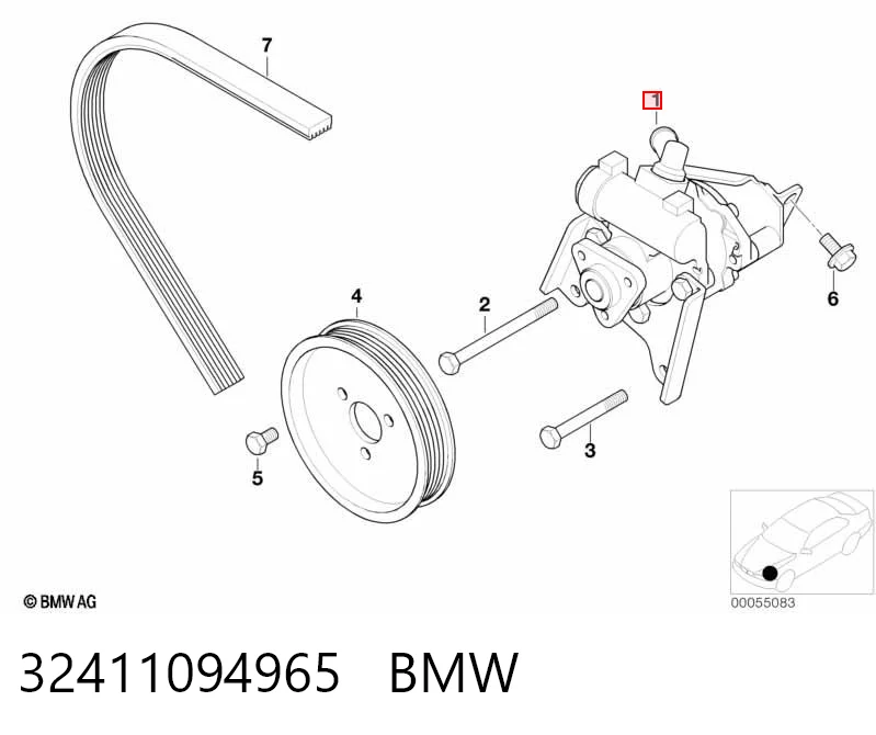 32411094965 BMW Bomba hidráulica de dirección