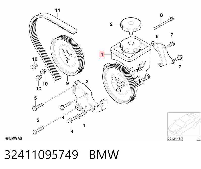 32411095749 BMW Bomba hidráulica de dirección