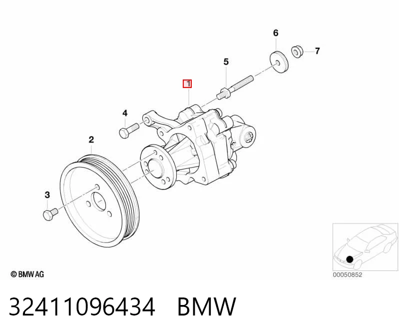 32411096434 BMW Bomba hidráulica de dirección