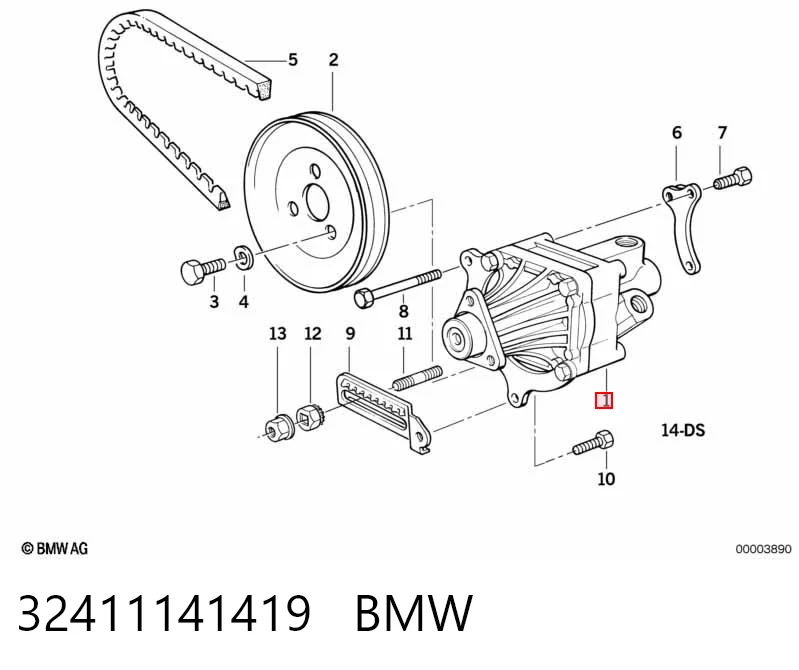 32411141419 BMW Bomba hidráulica de dirección