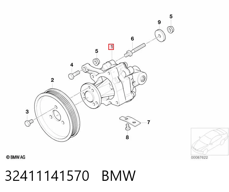 32411141570 BMW Bomba hidráulica de dirección