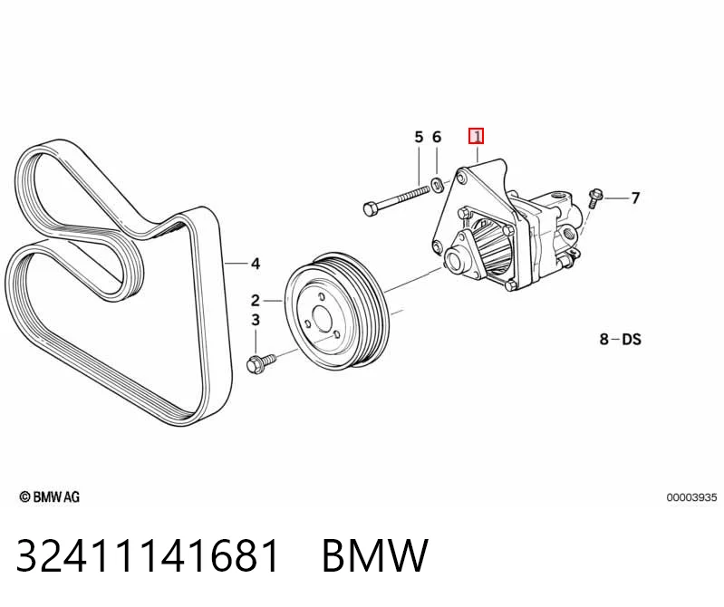 32411141681 BMW Bomba hidráulica de dirección