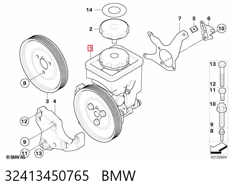 32413450765 BMW Bomba hidráulica de dirección