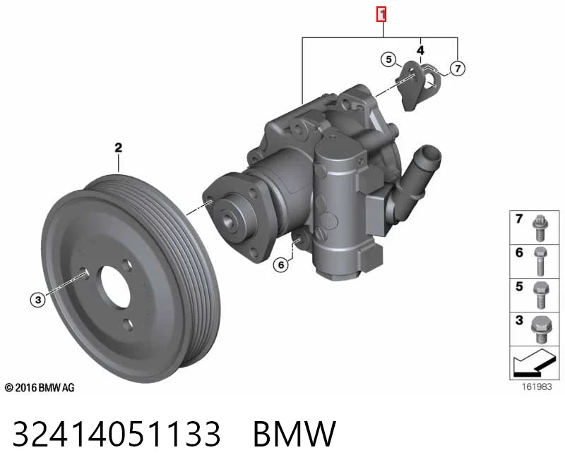 32414051133 BMW Bomba hidráulica de dirección