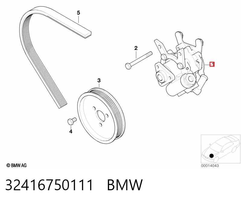 32416750111 BMW Bomba hidráulica de dirección