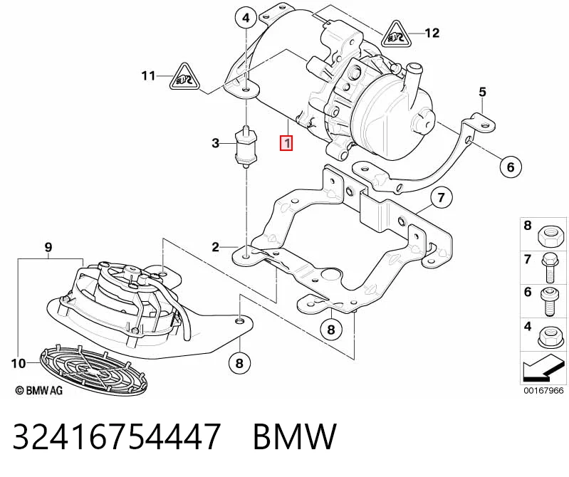 32416754447 BMW Bomba hidráulica de dirección