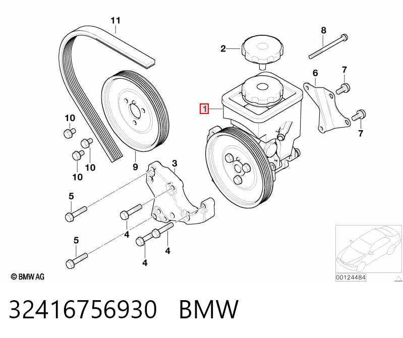 32416756930 BMW Bomba hidráulica de dirección