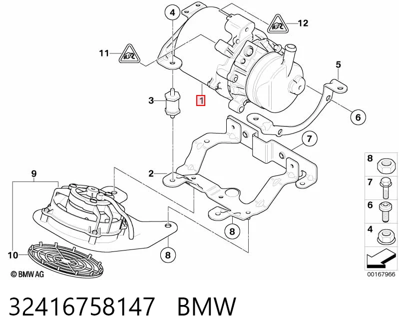 32416758147 BMW Bomba hidráulica de dirección
