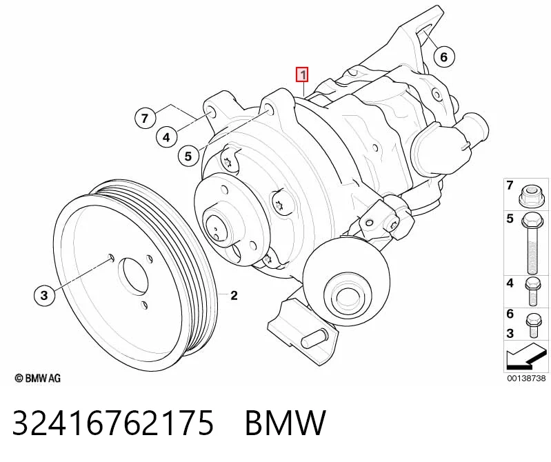 Bomba de dirección asistida  BMW 32416762175 precio, desde 283,94 EUR