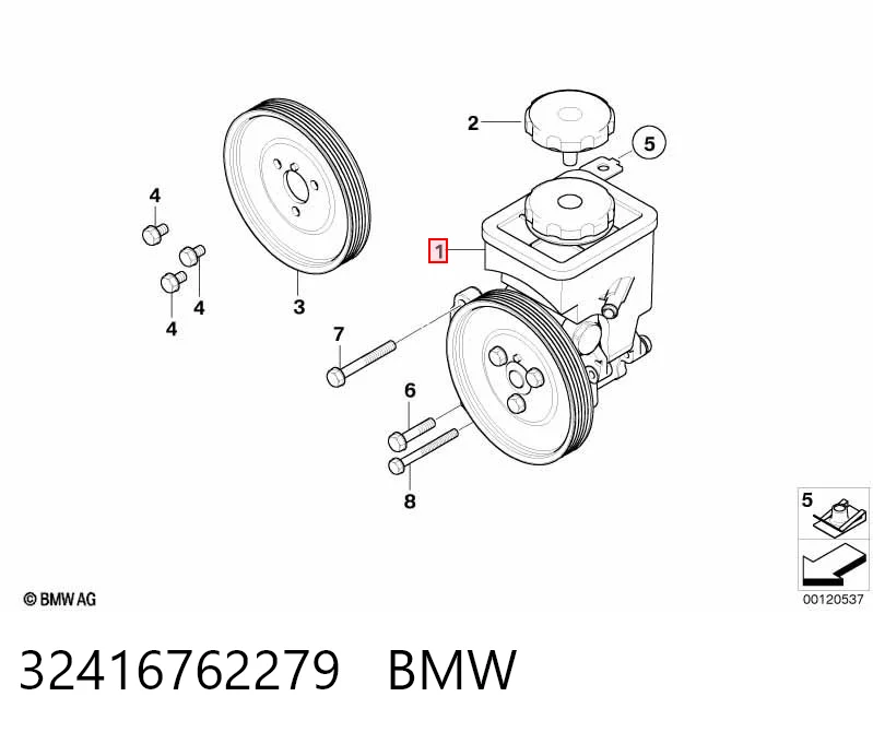 32416762279 BMW Bomba hidráulica de dirección