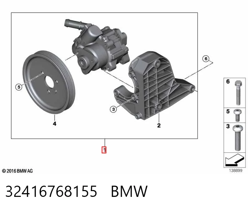 32416768155 BMW Bomba hidráulica de dirección
