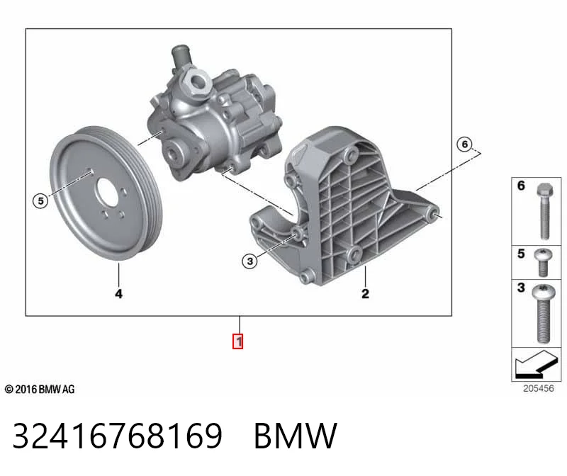 32416768169 BMW Bomba hidráulica de dirección