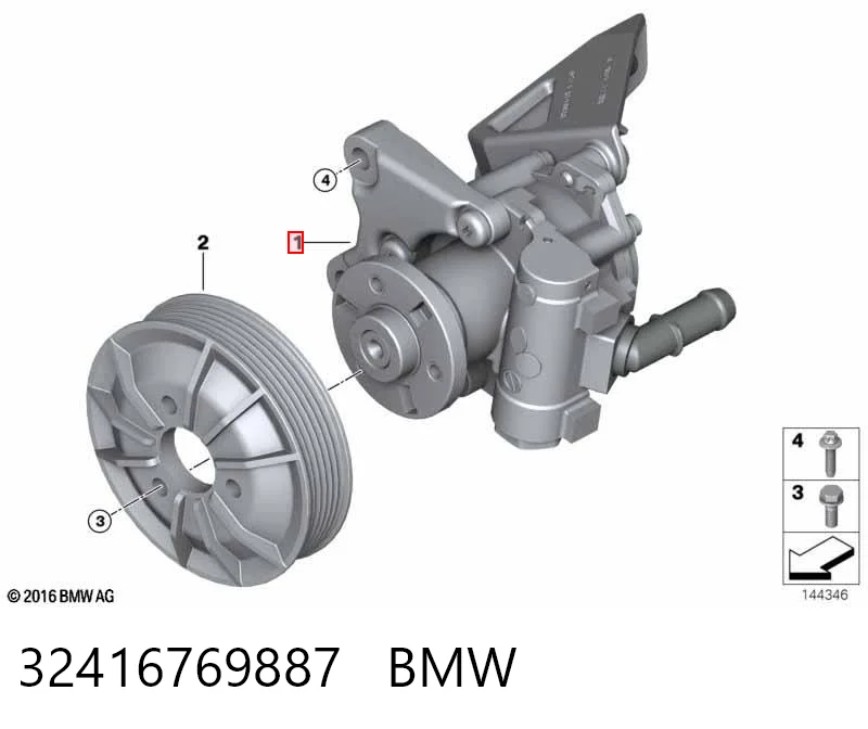 32416769887 BMW Bomba hidráulica de dirección