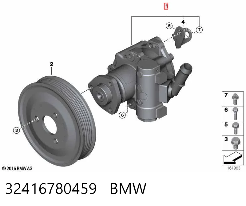 32416780459 BMW Bomba hidráulica de dirección