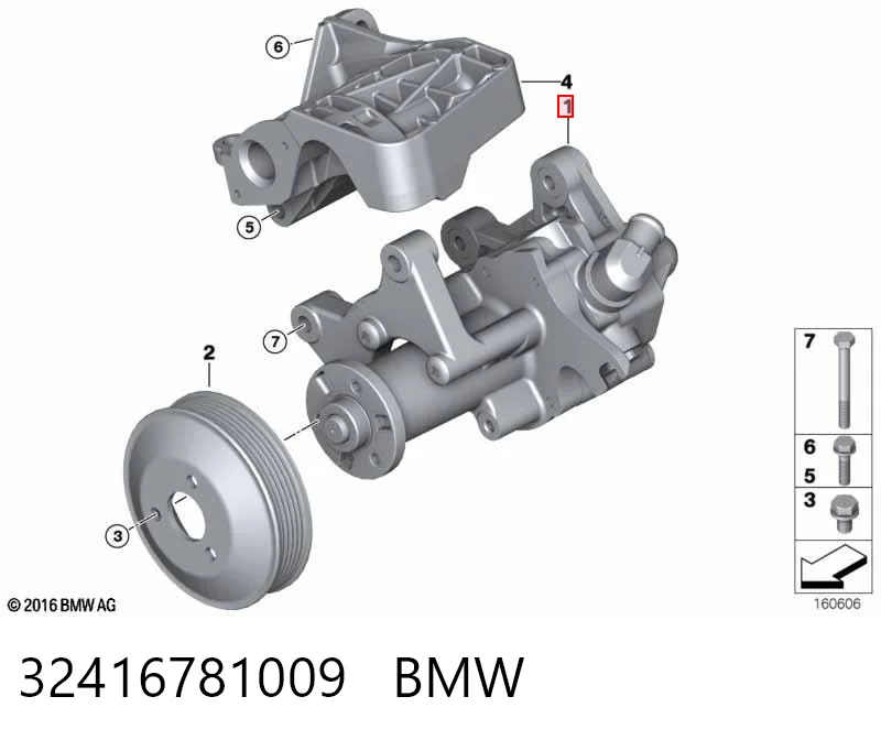  Bomba de dirección BMW X5 