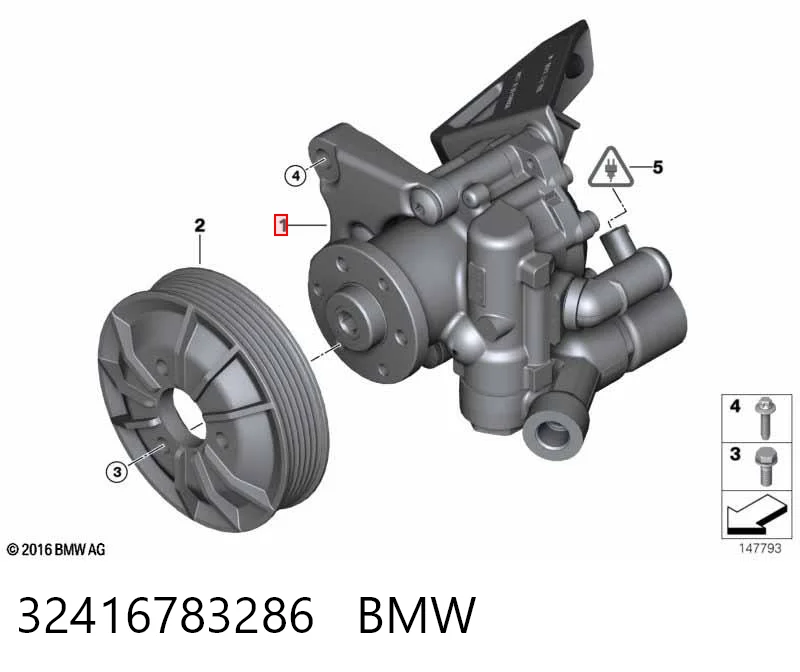 32416783286 BMW Bomba hidráulica de dirección