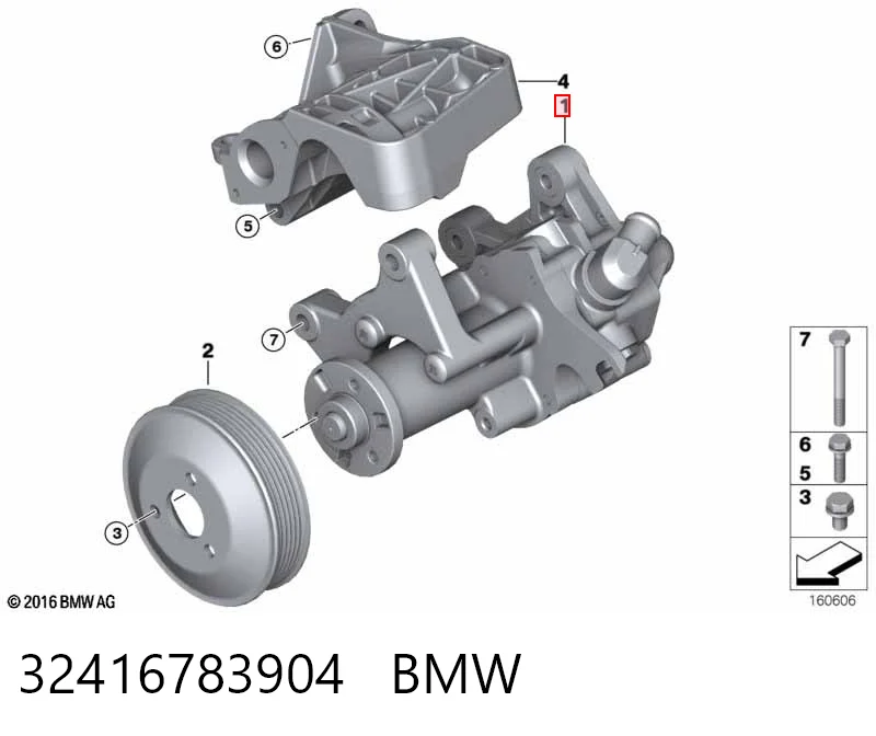 32416783904 BMW Bomba hidráulica de dirección