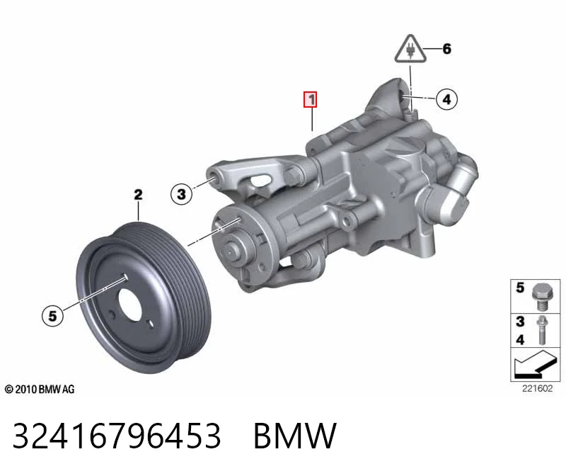 32416796453 BMW Bomba hidráulica de dirección