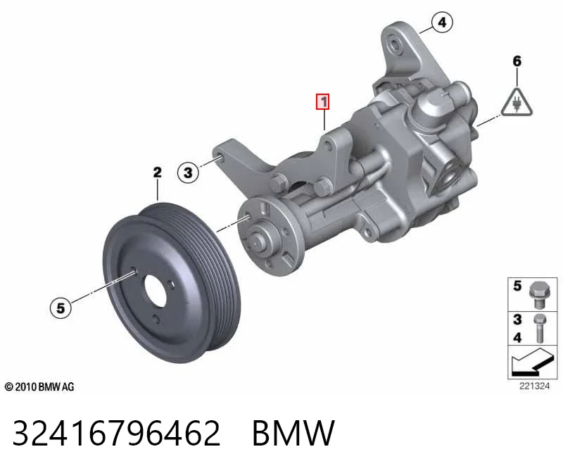 32416796462 BMW Bomba hidráulica de dirección