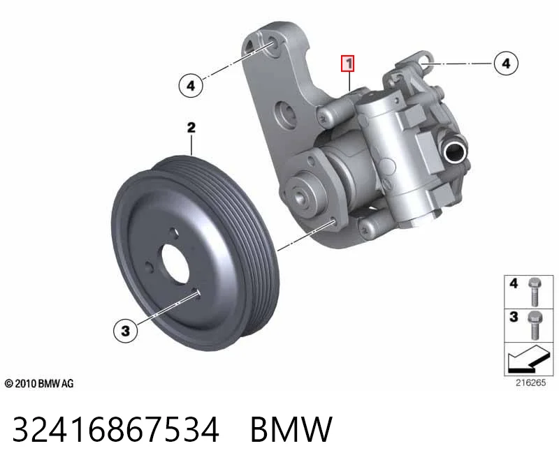32416867534 BMW Bomba hidráulica de dirección