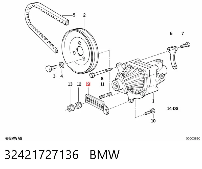  Correa de alternador Seat 600 
