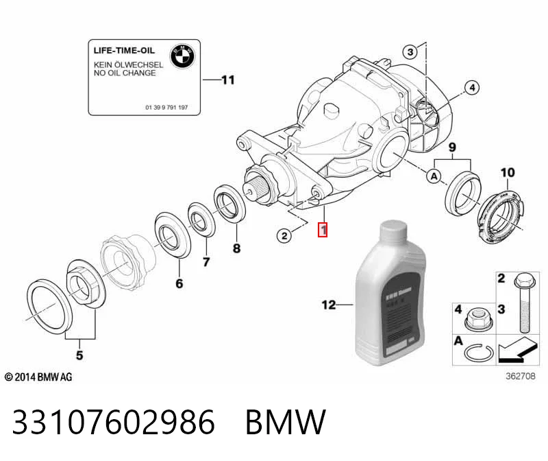 33107602986 BMW Grupo trasero