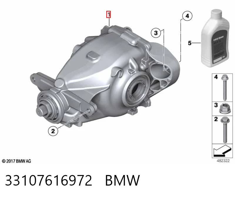 33107616972 BMW Grupo trasero