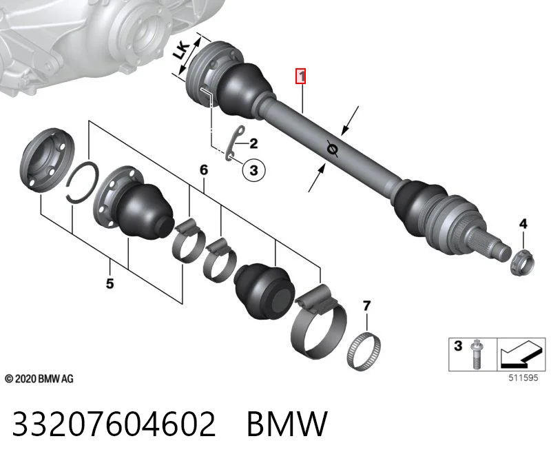 Comprar Semieje trasero BMW 5  E60 a bajo precio