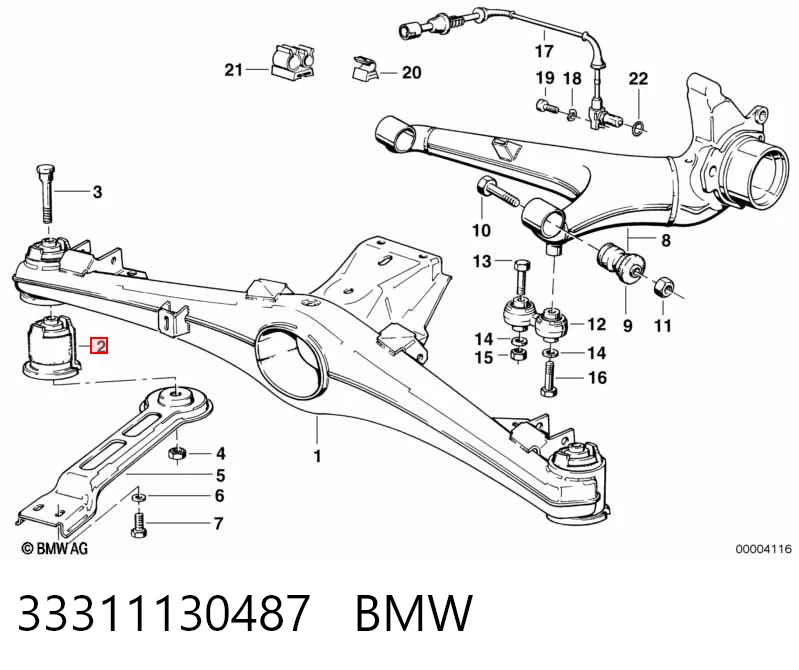Comprar Buje de la viga trasera BMW 5  E28 a bajo precio