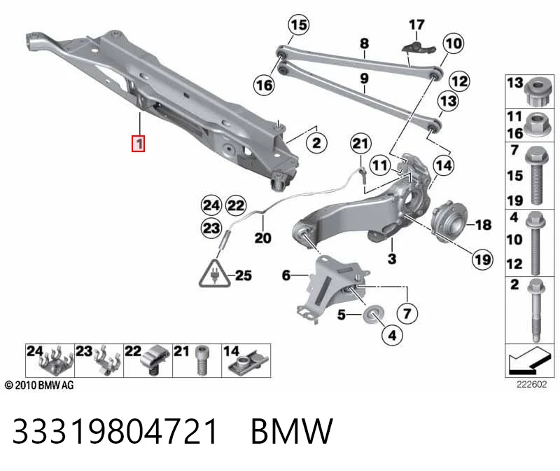 Comprar Subchasis trasero soporte motor Mini COUNTRYMAN  R60 a bajo precio