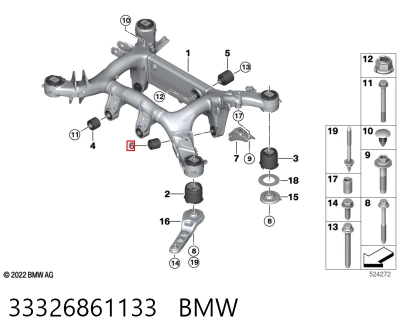  Silentblock trasero BMW 5 