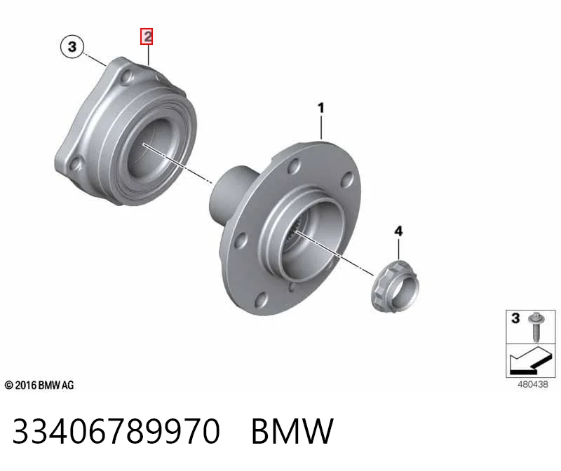 Cojinete de cubo para BMW X1 (E84)
