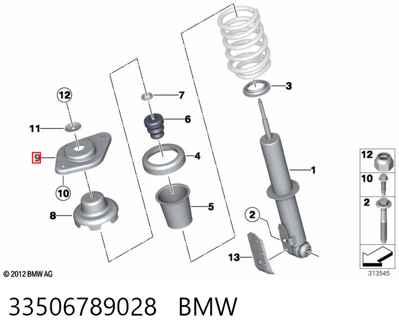 Cazoleta de amortiguador trasero Mini Cooper  desde 17,23 €