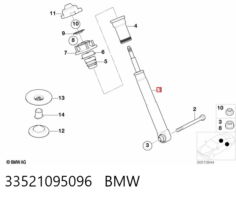 Amortiguadores traseros BMW 5  familiar comprar en España