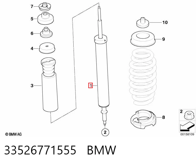 33526771555 BMW Amortiguadores posteriores